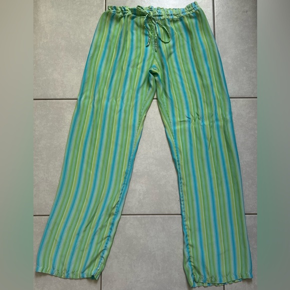 Victoria's Secret Other - Victoria’s Secret striped silk pants